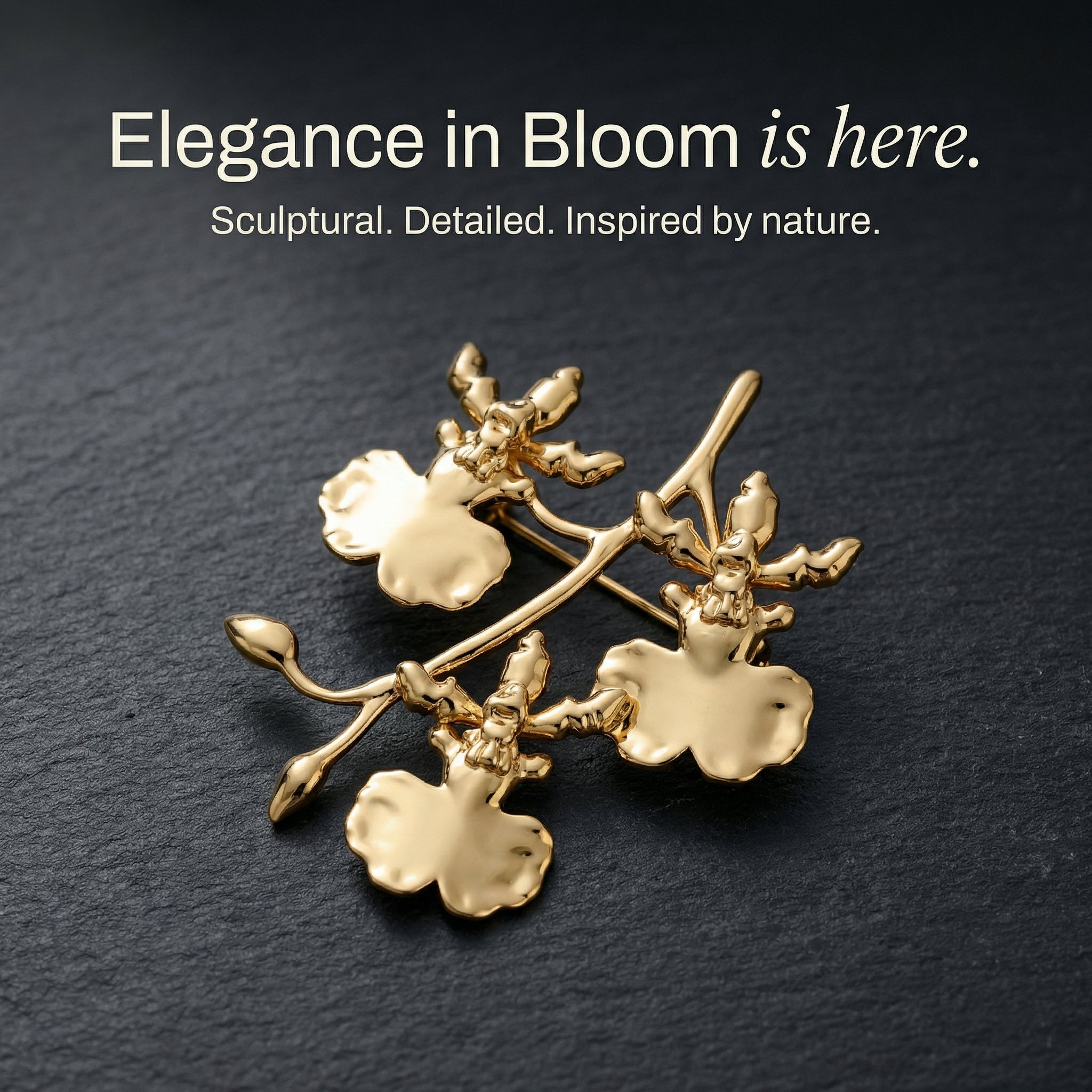 Dancing Lady Oncidium Brooch Secondary image