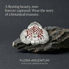 Paphiopedilum Niveum Brooch (Sterling Silver)