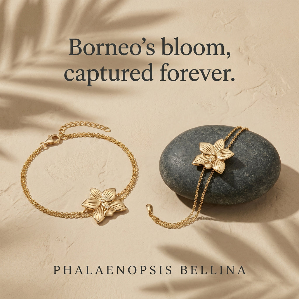 Phalaenopsis Bellina Bracelet (Gold Vermeil)